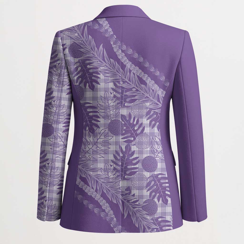 Hawaii Breadfruit Palaka Blazer Poni Maile Lei - Polynesian Pride