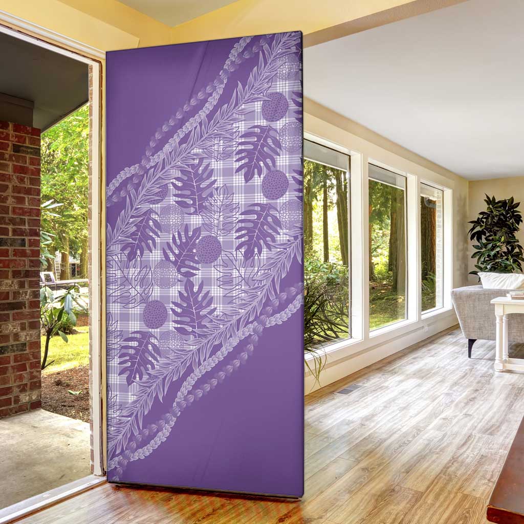 Hawaii Breadfruit Palaka Door Cover Poni Maile Lei - Polynesian Pride