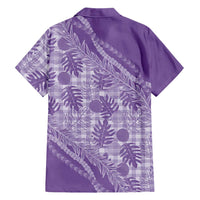 Hawaii Breadfruit Palaka Family Matching Short Sleeve Bodycon Dress and Hawaiian Shirt Poni Maile Lei LT9 - Polynesian Pride
