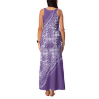 Hawaii Breadfruit Palaka Family Matching Tank Maxi Dress and Hawaiian Shirt Poni Maile Lei LT9 - Polynesian Pride