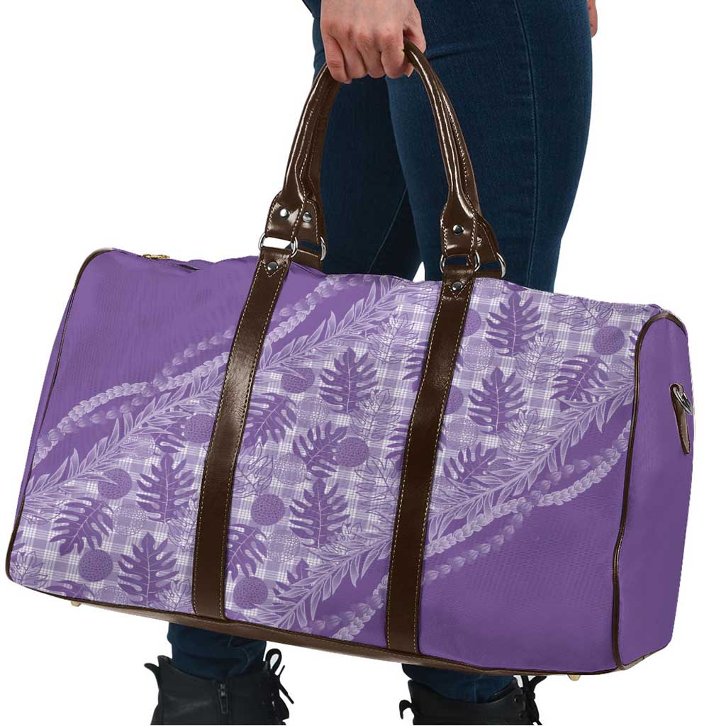 Hawaii Breadfruit Palaka Travel Bag Poni Maile Lei - Polynesian Pride