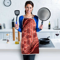 Hawaii Breadfruit Palaka Apron Ulaula Maile Lei - Polynesian Pride