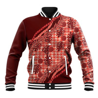 Hawaii Breadfruit Palaka Baseball Jacket Ulaula Maile Lei - Polynesian Pride