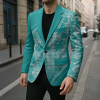 Hawaii Breadfruit Palaka Blazer Polu Opal Maile Lei - Polynesian Pride