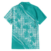 Hawaii Breadfruit Palaka Hawaiian Shirt Polu Opal Maile Lei LT9 - Polynesian Pride