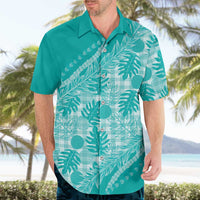 Hawaii Breadfruit Palaka Hawaiian Shirt Polu Opal Maile Lei LT9 - Polynesian Pride