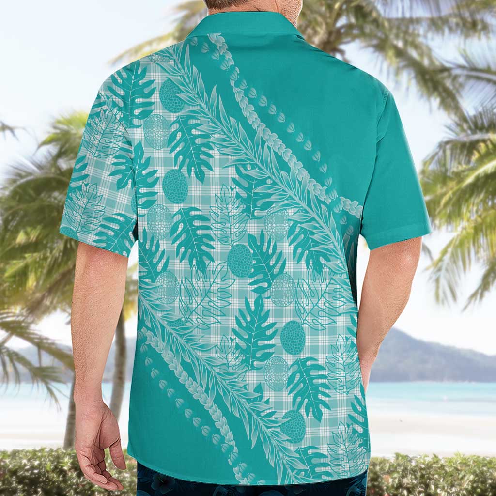 Hawaii Breadfruit Palaka Hawaiian Shirt Polu Opal Maile Lei LT9 - Polynesian Pride