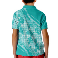 Hawaii Breadfruit Palaka Kid Polo Shirt Polu Opal Maile Lei LT9 - Polynesian Pride