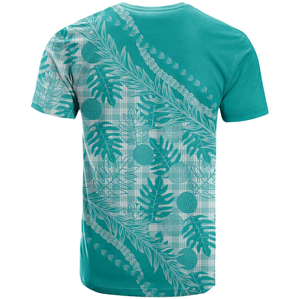 Hawaii Breadfruit Palaka T Shirt Polu Opal Maile Lei - Polynesian Pride