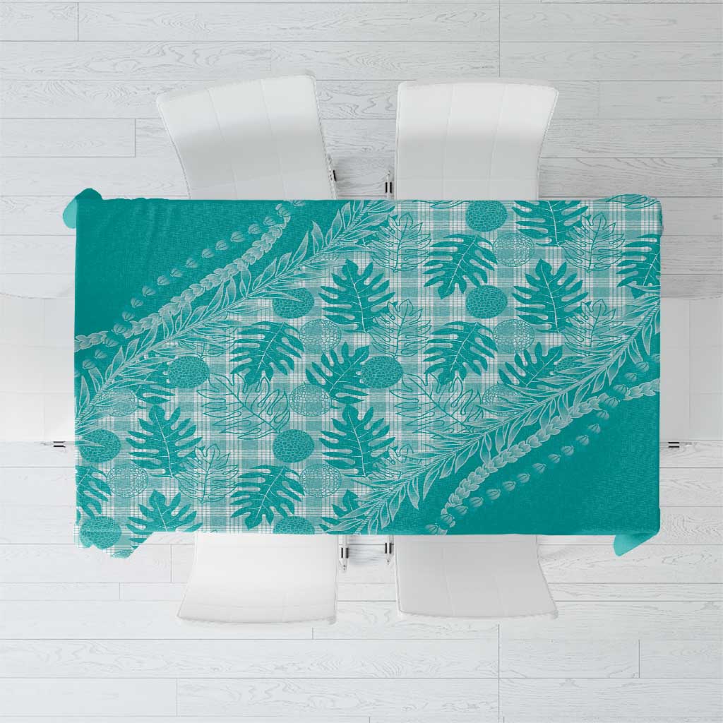 Hawaii Breadfruit Palaka Tablecloth Polu Opal Maile Lei - Polynesian Pride