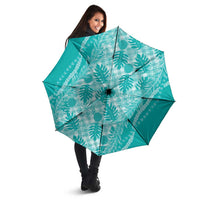 Hawaii Breadfruit Palaka Umbrella Polu Opal Maile Lei - Polynesian Pride