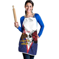 American Samoa Heart Tribal Personalized Apron Polynesian Patterns