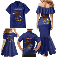 American Samoa Heart Tribal Personalized Family Matching Mermaid Dress and Hawaiian Shirt Polynesian Patterns LT9 - Polynesian Pride