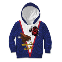 American Samoa Heart Tribal Personalized Kid Hoodie Polynesian Patterns