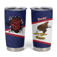 American Samoa Heart Tribal Personalized Tumbler Cup Polynesian Patterns