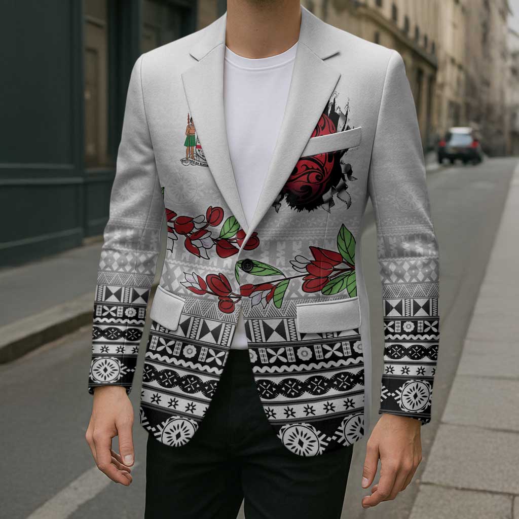 Fiji Heart Tribal Personalised Blazer Polynesian Patterns