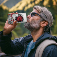 Fiji Heart Tribal Personalised 4 in 1 Can Cooler Tumbler Polynesian Patterns