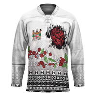 Fiji Heart Tribal Personalised Hockey Jersey Polynesian Patterns