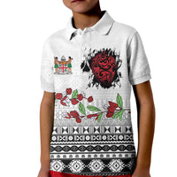 Fiji Heart Tribal Personalised Kid Polo Shirt Polynesian Patterns