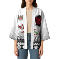 Fiji Heart Tribal Personalised Kimono Polynesian Patterns