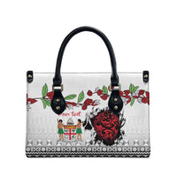 Fiji Heart Tribal Personalised Leather Bag Polynesian Patterns