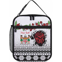 Fiji Heart Tribal Personalised Lunch Bag Polynesian Patterns LT9 10.2 × 8.3 × 4.3 inch White - Polynesian Pride