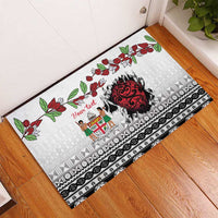 Fiji Heart Tribal Personalised Rubber Doormat Polynesian Patterns