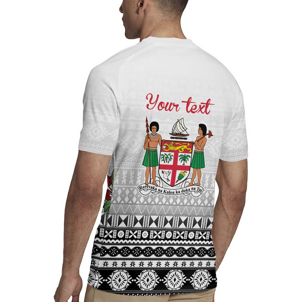 Fiji Heart Tribal Personalised Rugby Jersey Polynesian Patterns