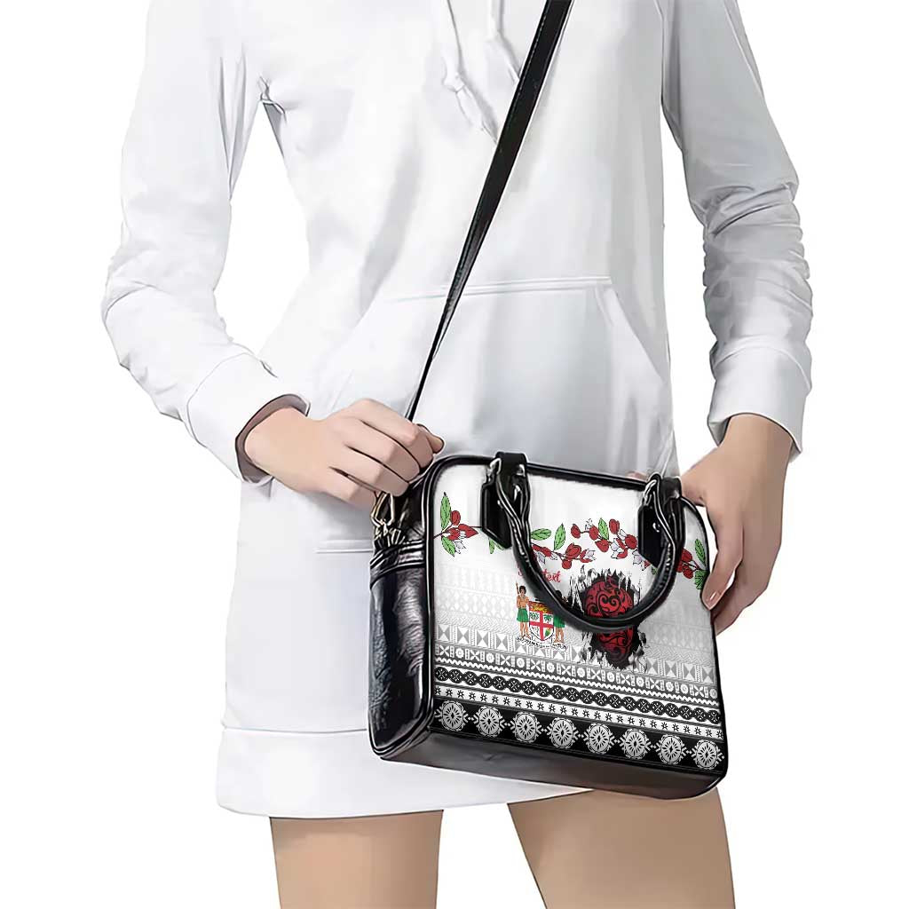 Fiji Heart Tribal Personalised Shoulder Handbag Polynesian Patterns