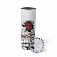 Fiji Heart Tribal Personalised Skinny Tumbler Polynesian Patterns