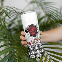 Fiji Heart Tribal Personalised Skinny Tumbler Polynesian Patterns