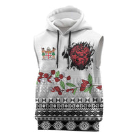 Fiji Heart Tribal Personalised Sleeveless Hoodie Polynesian Patterns