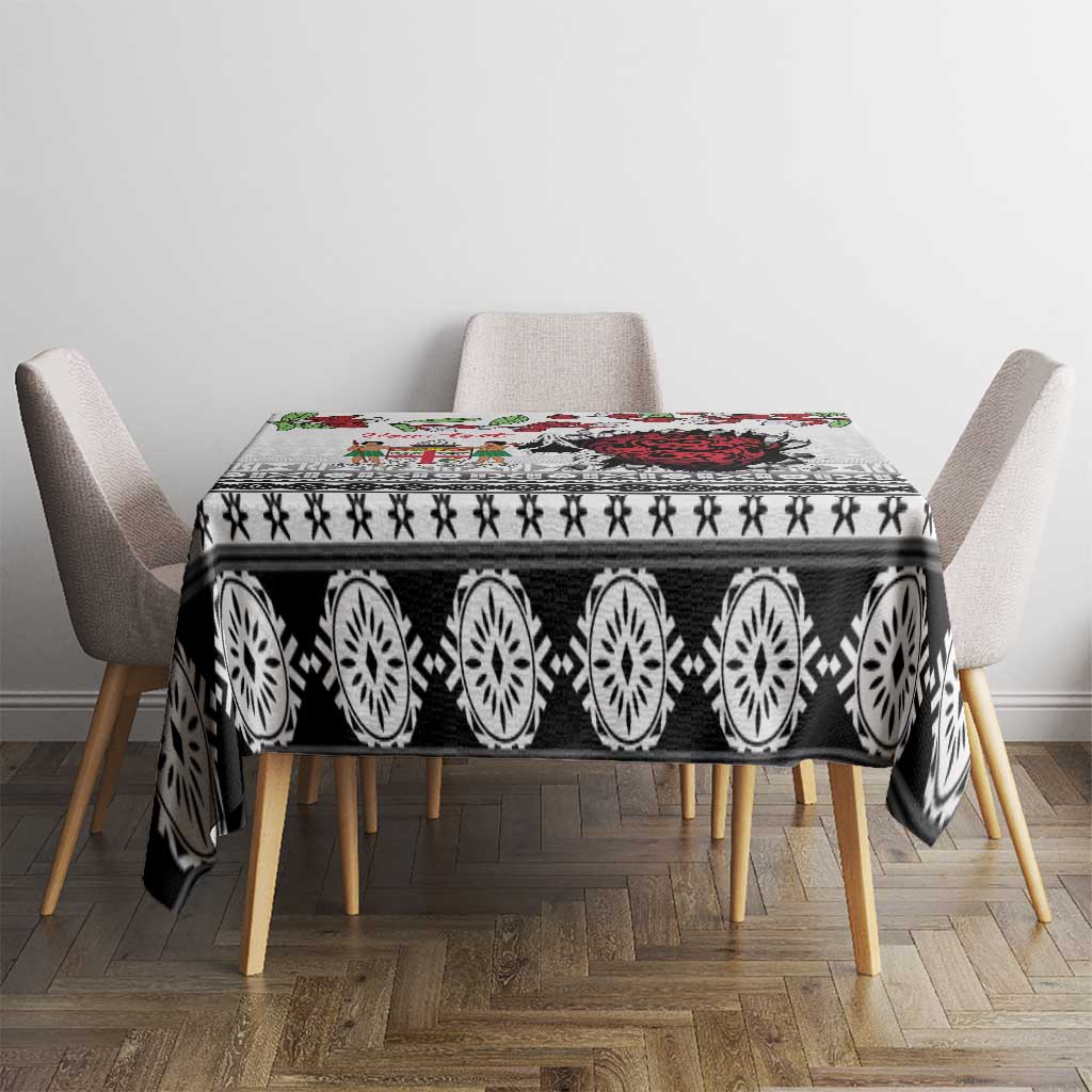 Fiji Heart Tribal Personalised Tablecloth Polynesian Patterns