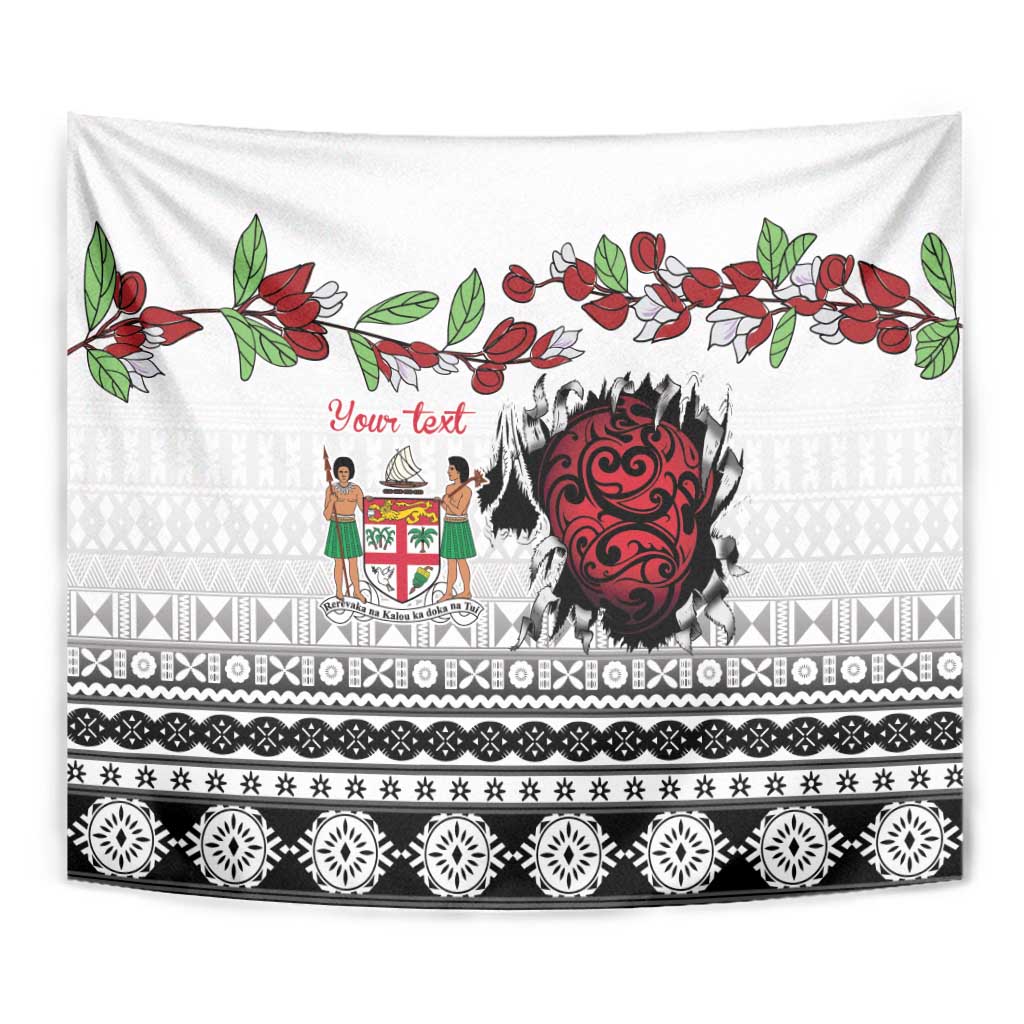 Fiji Heart Tribal Personalised Tapestry Polynesian Patterns