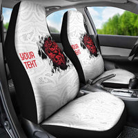 New Zealand Maori Heart Tribal Personalised Car Seat Cover Polynesian Patterns LT9 - Polynesian Pride