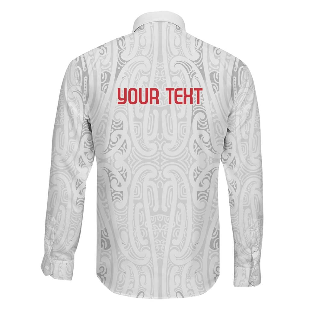 New Zealand Maori Heart Tribal Personalised Family Matching Off Shoulder Short Dress and Hawaiian Shirt Polynesian Patterns LT9 - Polynesian Pride