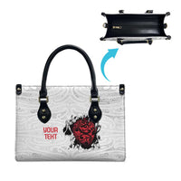 New Zealand Maori Heart Tribal Personalised Leather Bag Polynesian Patterns