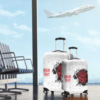 New Zealand Maori Heart Tribal Personalised Luggage Cover Polynesian Patterns