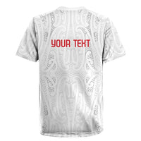 New Zealand Maori Heart Tribal Personalised Rugby Jersey Polynesian Patterns