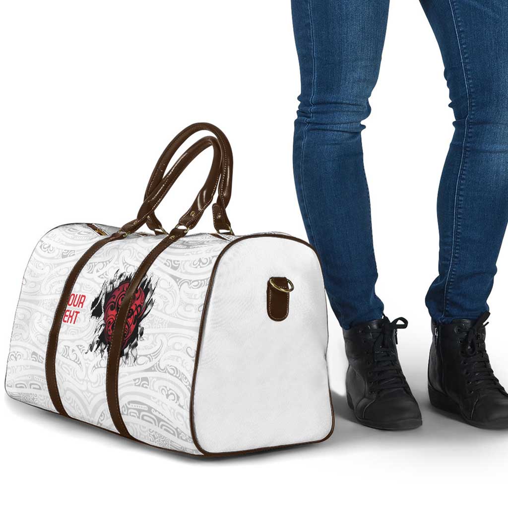 New Zealand Maori Heart Tribal Personalised Travel Bag Polynesian Patterns LT9 - Polynesian Pride