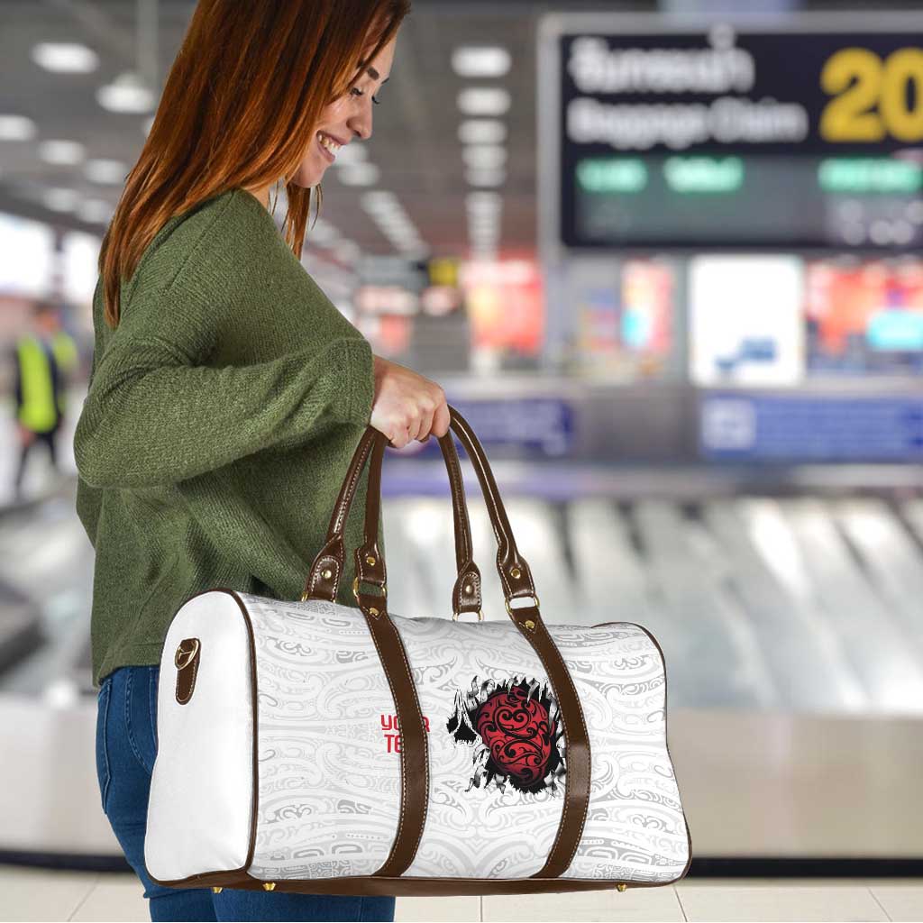 New Zealand Maori Heart Tribal Personalised Travel Bag Polynesian Patterns LT9 - Polynesian Pride