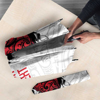 New Zealand Maori Heart Tribal Personalised Umbrella Polynesian Patterns