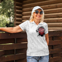 New Zealand Maori Heart Tribal Personalised Women Polo Shirt Polynesian Patterns LT9 - Polynesian Pride