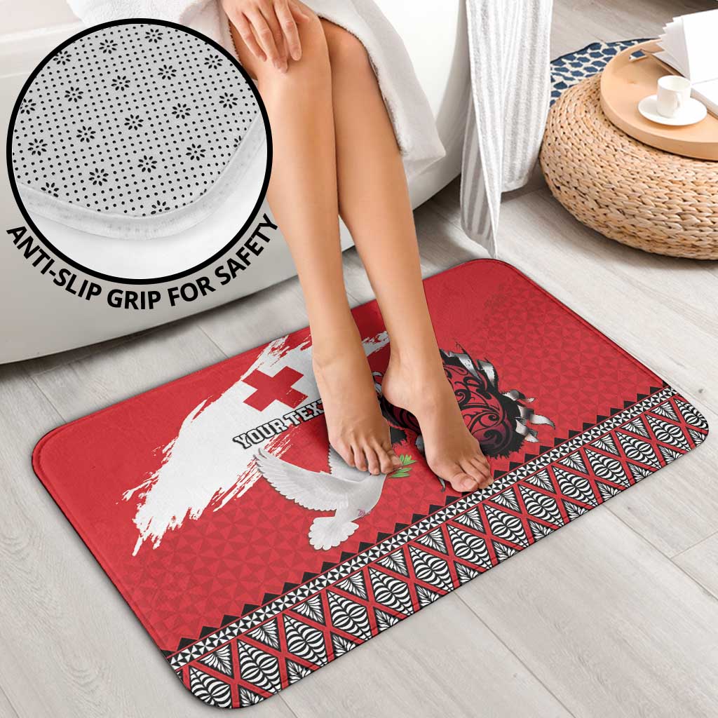 Tonga Heart Tribal Personalised Bathroom Set Polynesian Patterns