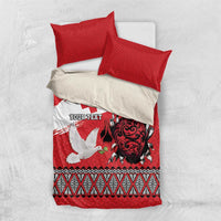 Tonga Heart Tribal Personalised Bedding Set Polynesian Patterns