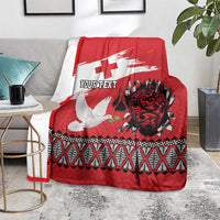 Tonga Heart Tribal Personalised Blanket Polynesian Patterns
