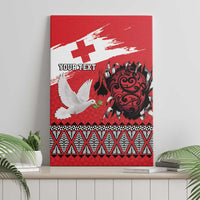 Tonga Heart Tribal Personalised Canvas Wall Art Polynesian Patterns