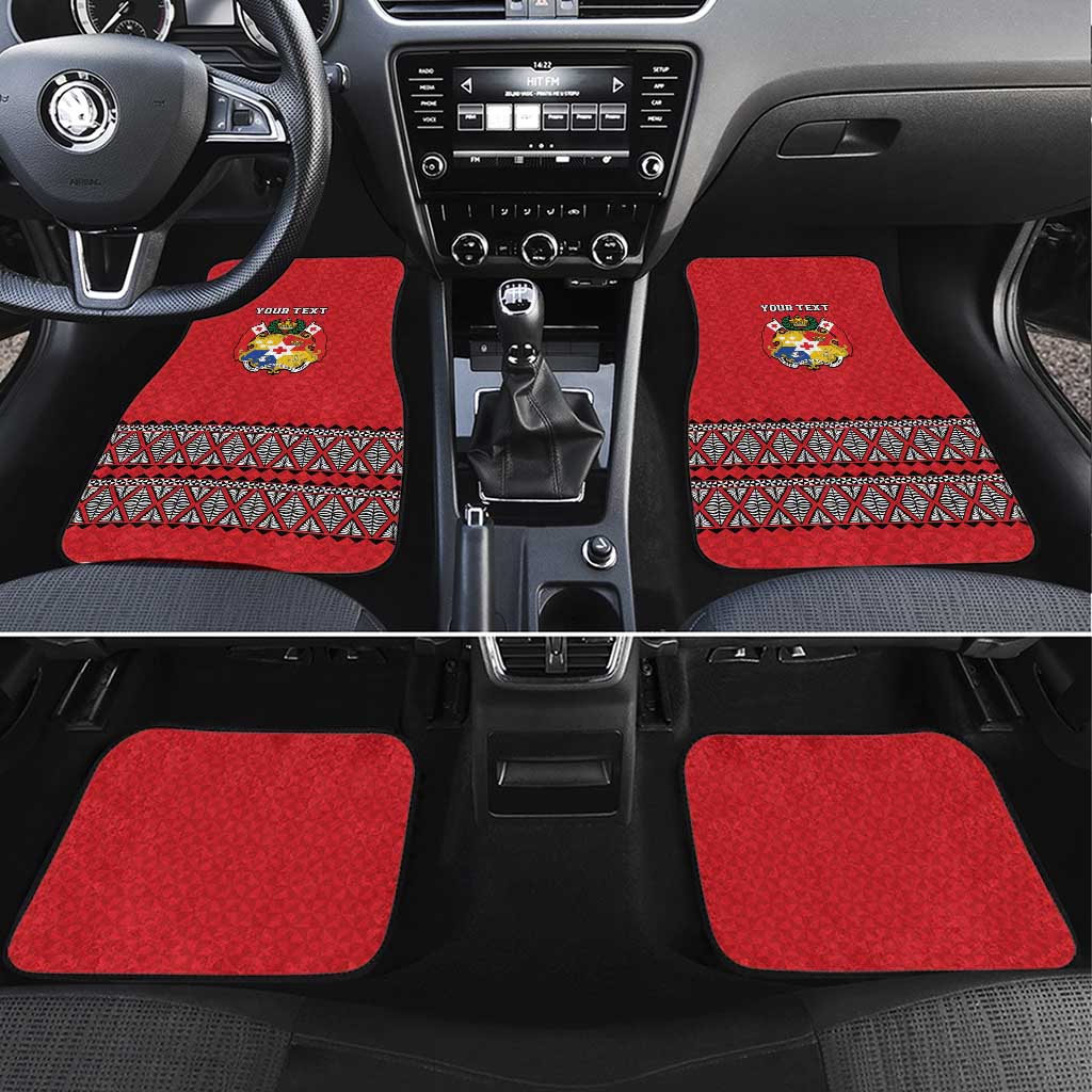 Tonga Heart Tribal Personalised Car Mats Polynesian Patterns