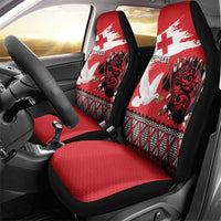 Tonga Heart Tribal Personalised Car Seat Cover Polynesian Patterns