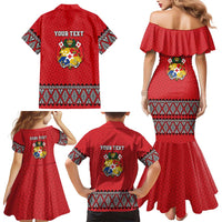 Tonga Heart Tribal Personalised Family Matching Mermaid Dress and Hawaiian Shirt Polynesian Patterns LT9 - Polynesian Pride